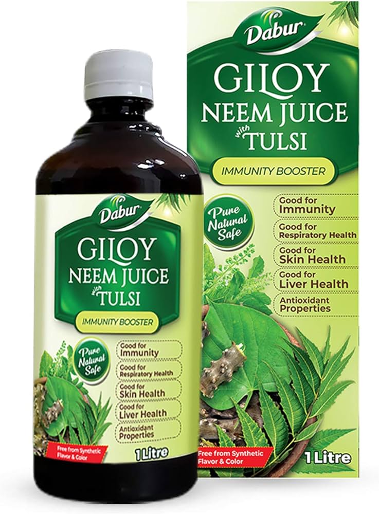 Dabur Giloy Neem Juice Tulsi Immunity Booster 1L
