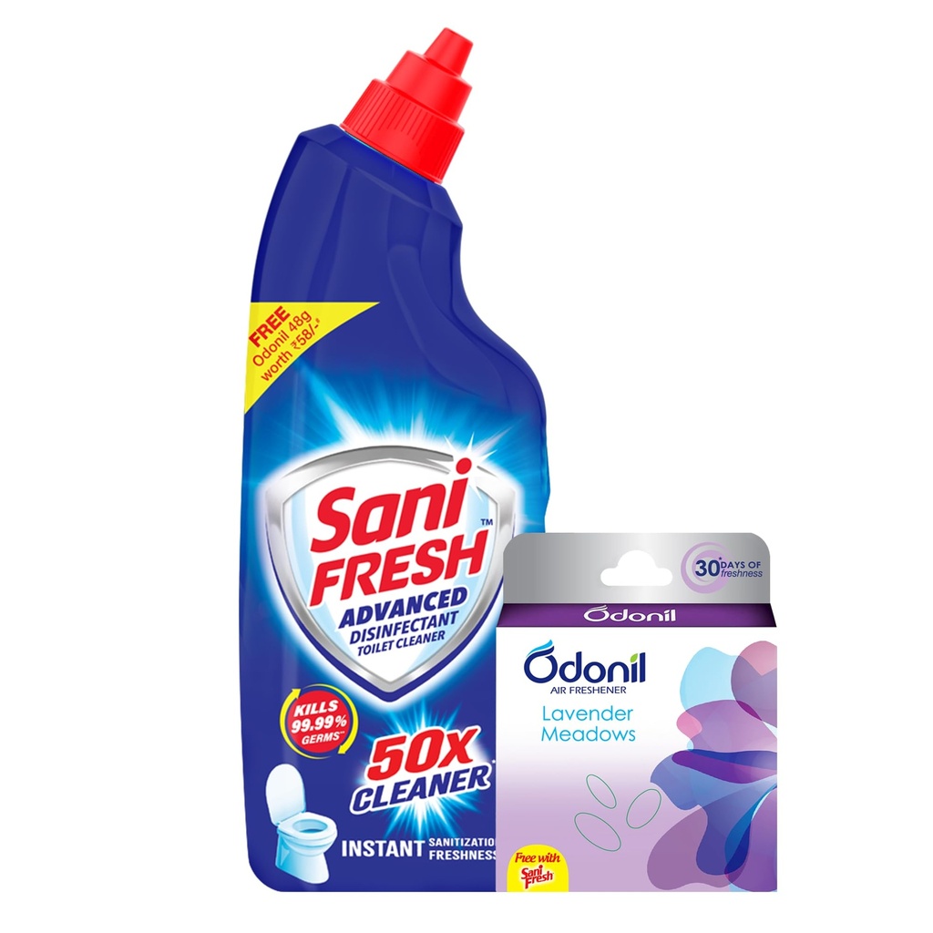 Sani Fresh Advanced Toilet Cleaner 1L Free Odonil 