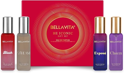 Bellavita Eau De Perfume Gift Set 80ml (4N x 20ml)