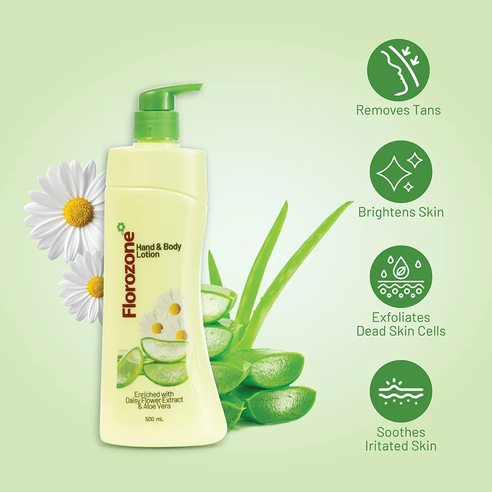 Florozone Aloe Vera Hand & Body Lotion 500ml